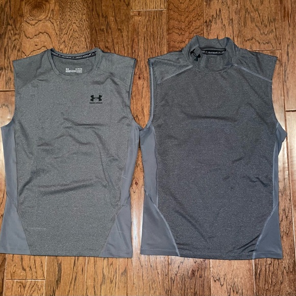 Under Armour Other - Lot of 2 Under Armor Compression Sleeveless Tops size XL Tank Tops